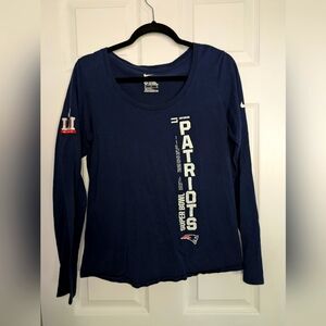 Superbowl LI 2017 Patriots Long Sleeve Shirt Women's Size Medium